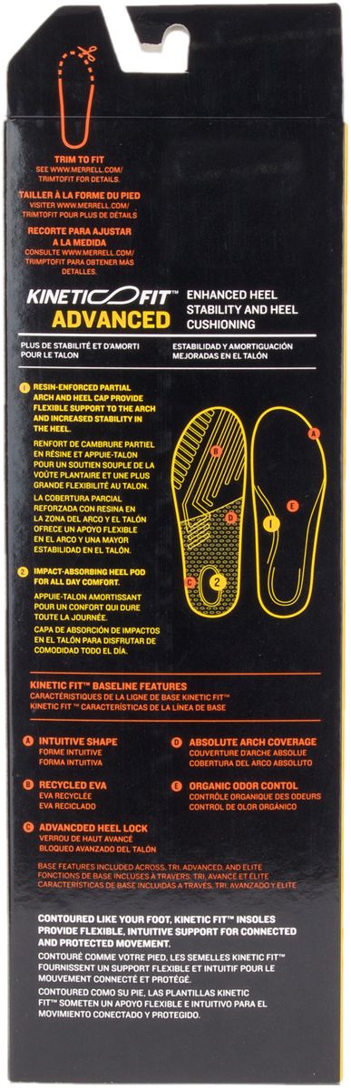 Women's Kinetic Fit Footbed Wide Width Insoles