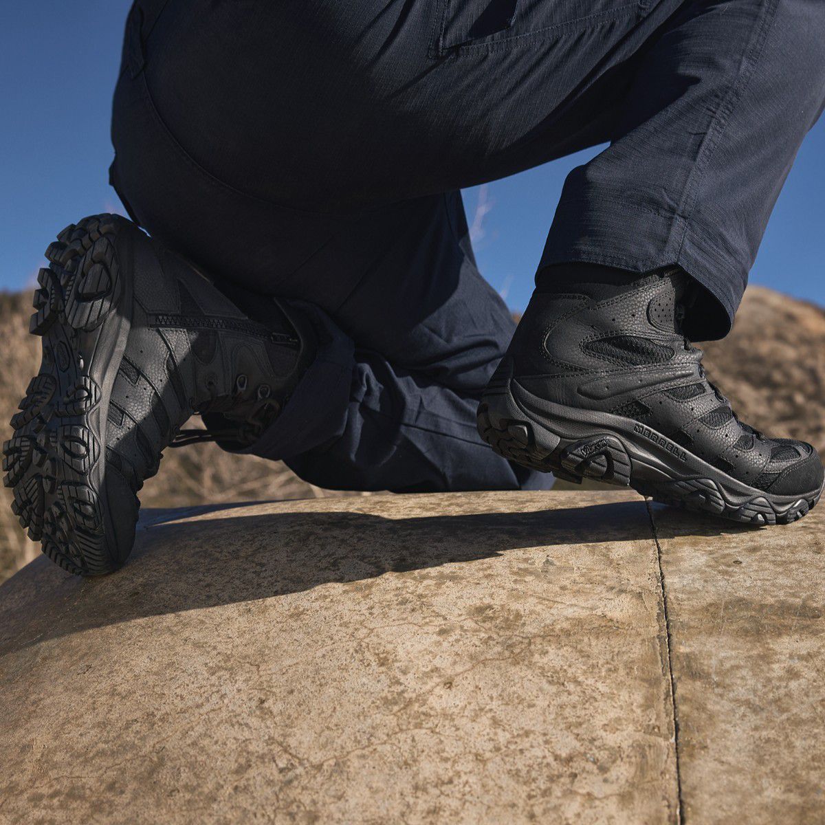 Merrell Discount Men's Moab 3 8" Tactical Zip Waterproof Boot