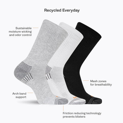 Merrell On Sale Recycled Everyday Crew Sock 3 Pack - Socks